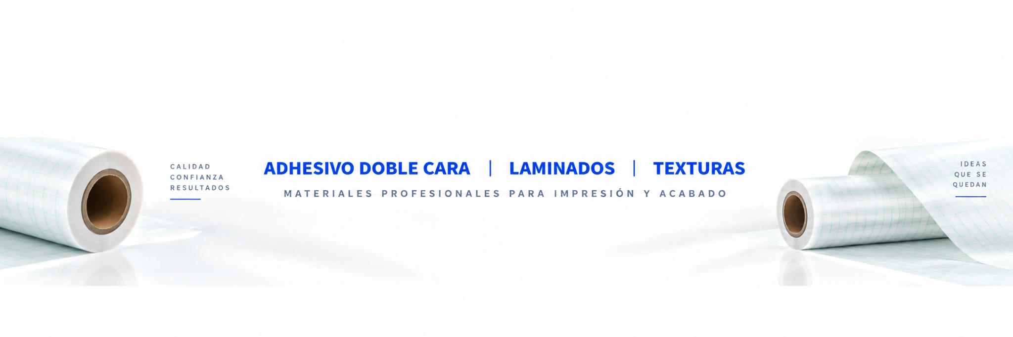 Digital Plus: adhesivo doble cara, laminados y texturas